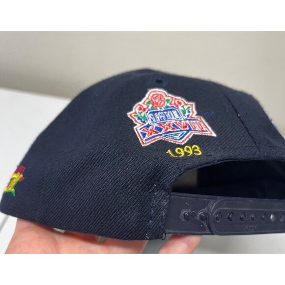 NEW VTG 90s Dallas Cowboys 5X Super Bowl Champions Annco Hat Cap NOS Wool Blend - Picture 8 of 15